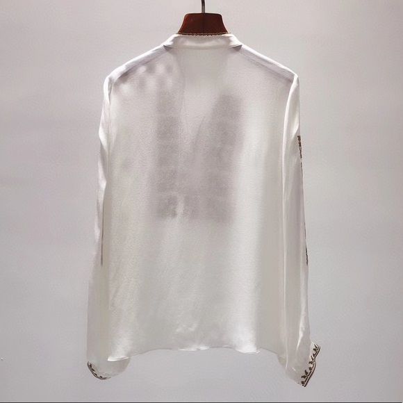 Nili Lotan Silk top embroidery-brand new S - Picture 8 of 14